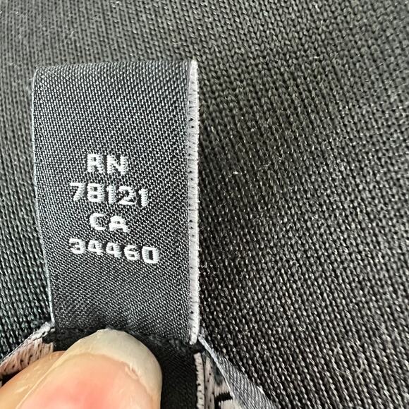 EILEEN FISHER Black Tank Top Linen Knit Draped Cowl Neck Pullover Size Small S - Picture 7 of 9